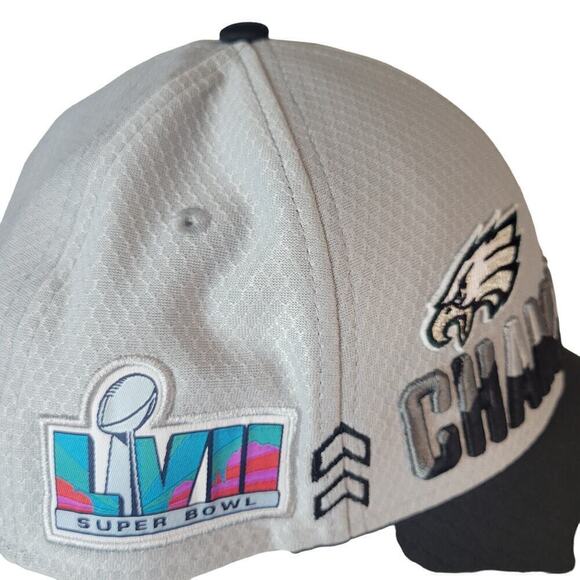 479 Womens Philadelphia Eagles Track Jacket Sz S Mens Superbowl‎ Hat OS Gray - Picture 11 of 15